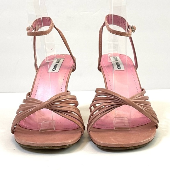 Steve Madden Lindsy stacked heel ankle strap sandals 8.5 - Picture 2 of 13
